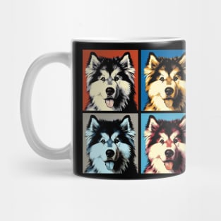 Pop Retro Art Alaskan Malamute - Cute Puppy Mug